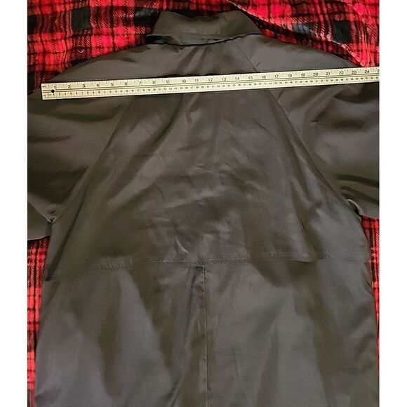 Vintage Jones New York‎ Wool Long Coat Petite XL Peacoat Black with Red Lining - Picture 11 of 15